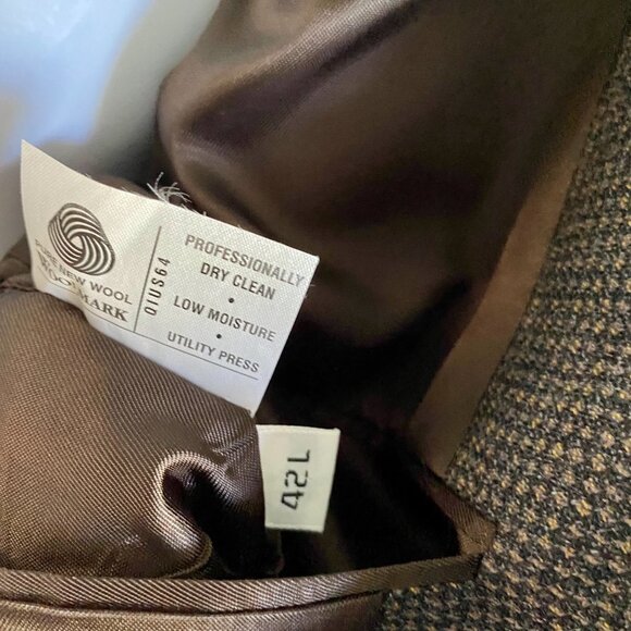 Hart Schaffner and Marx 2 Button Wool Sport Coat Jacket Blazer 42L NEW NWT - Picture 9 of 10